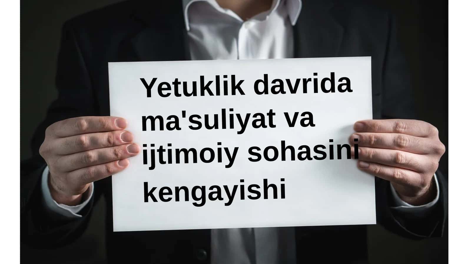 Yetuklik davrining psixologik xususiyatlari 1
