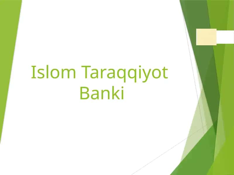 Islom Taraqqiyot Banki 1