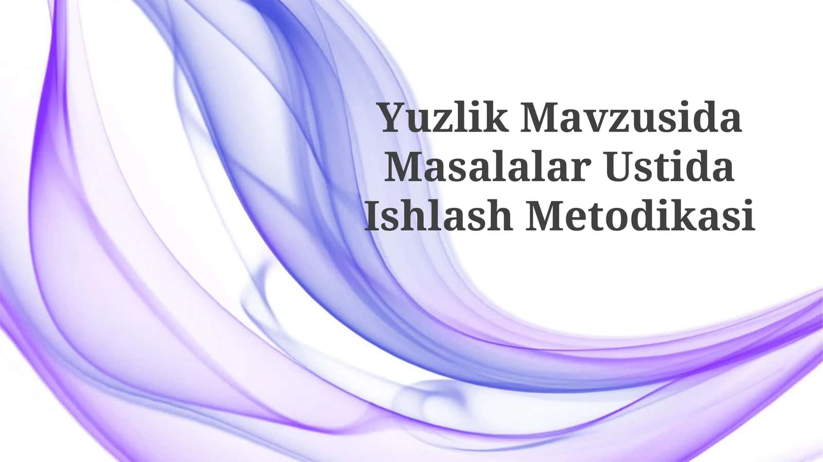 Yuzlik Mavzusida Masalalar UstidaIshlashMetodikasi 1