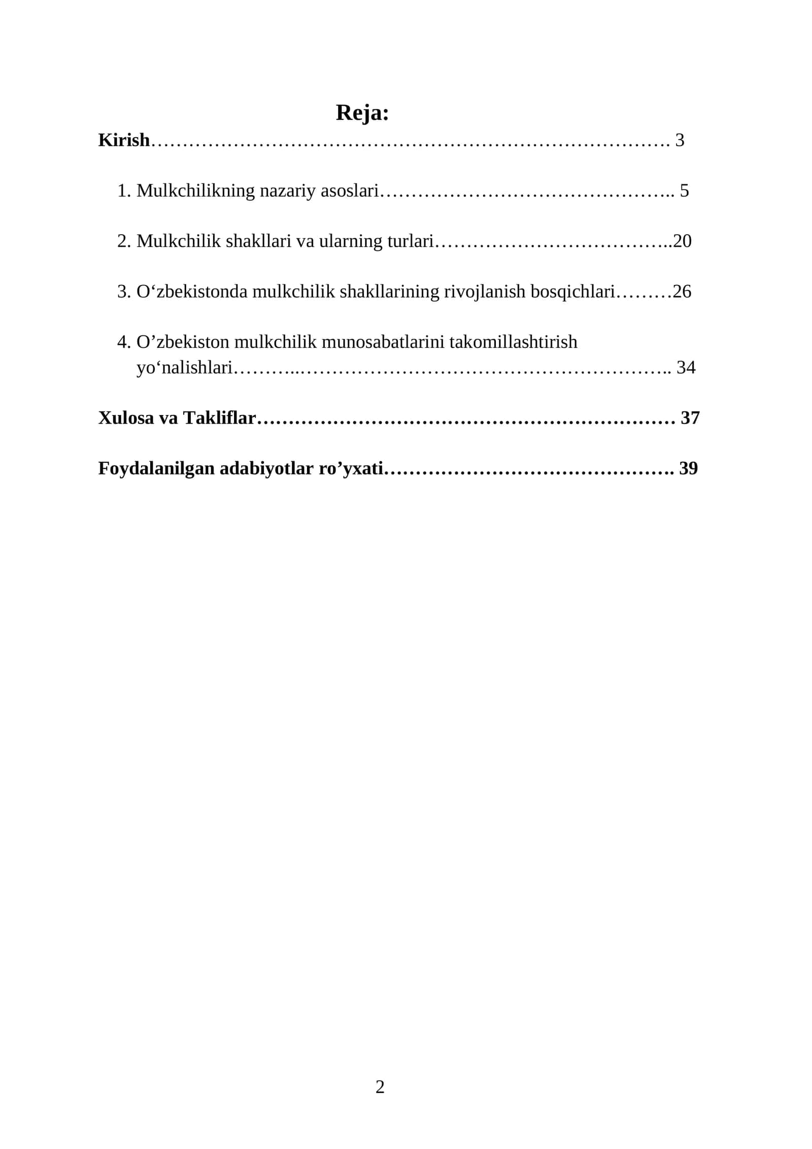 Mulkchilikning nazariy asoslari 1