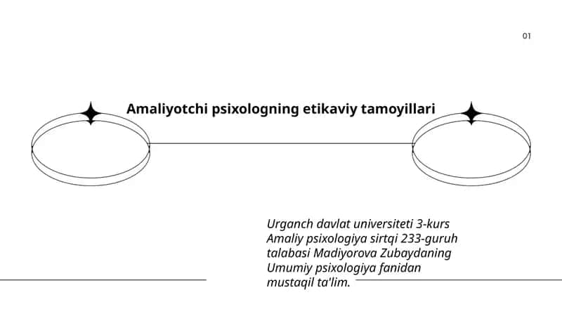 Amaliyotchi psixologning etikaviy tamoyillari 1