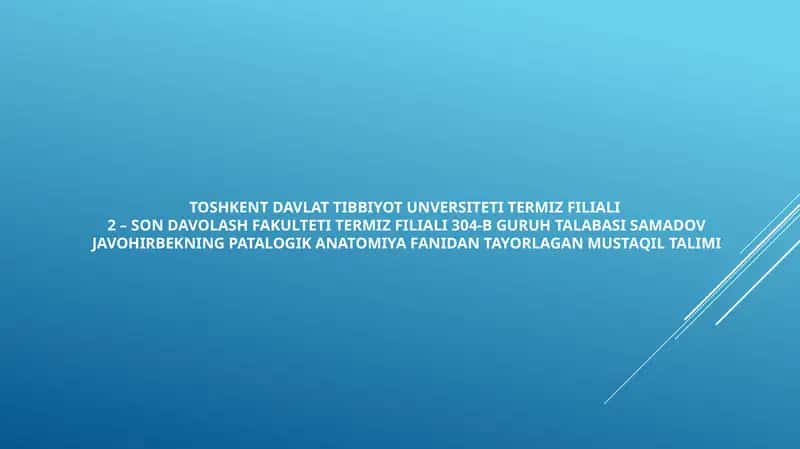 vena limfa tomirlari patalogiyasi tomirlarga aralashishdagi patalogiya intervensi 1