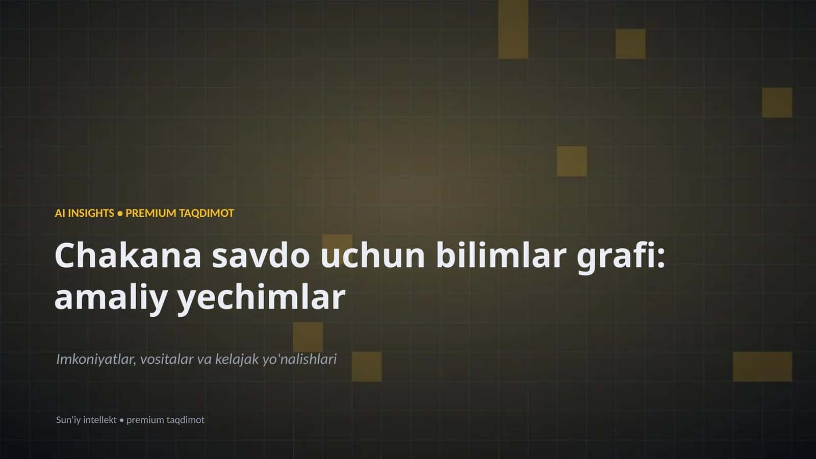 AI INSIGHTS • PREMIUM TAQDIMOT 1