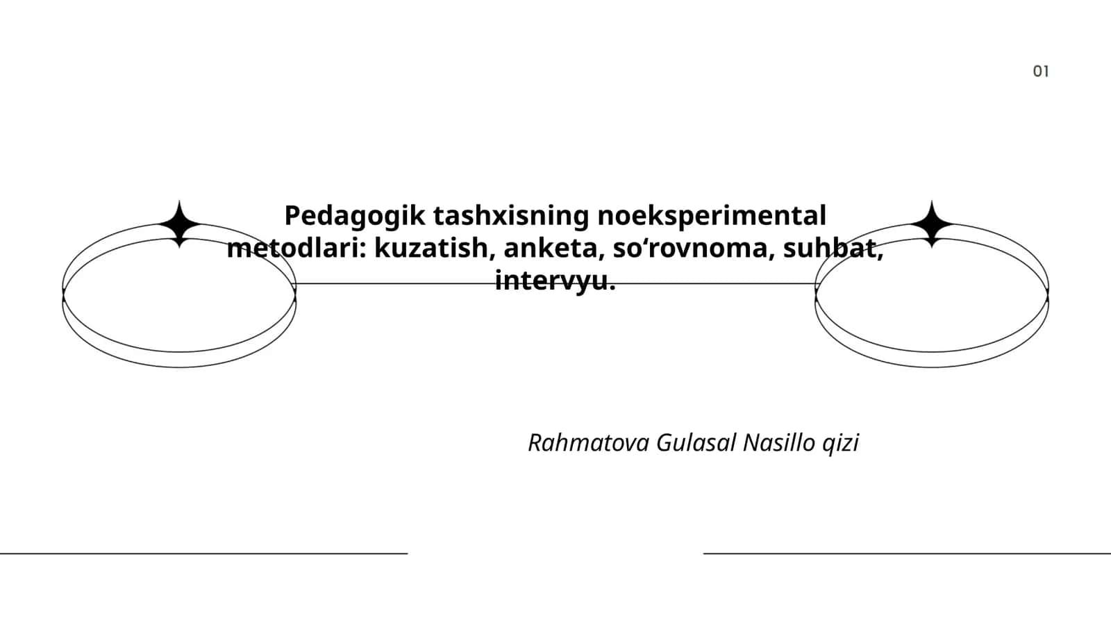 Pedagogik tashxisning noeksperimental metodlari 1