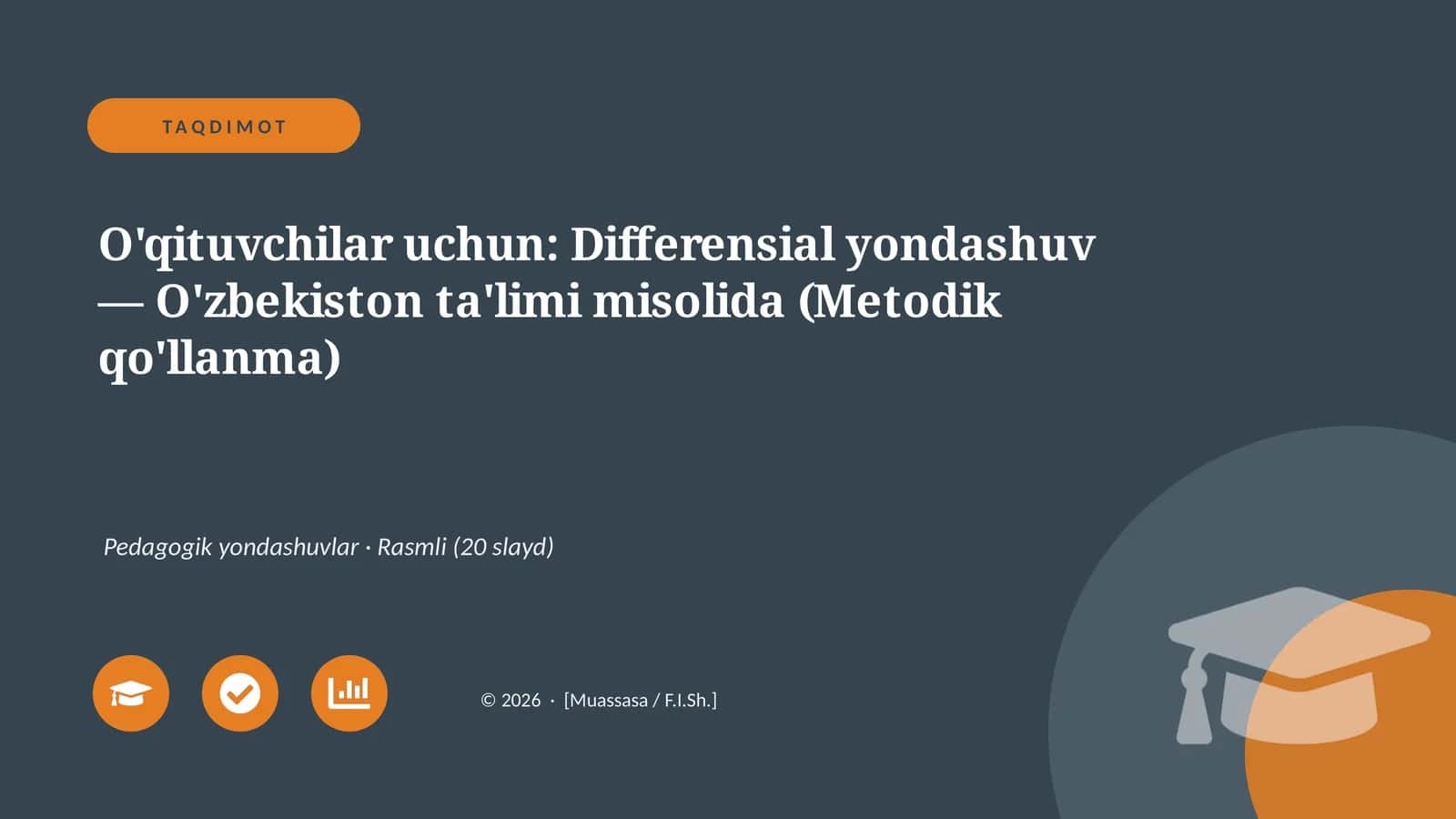 Differensial yondashuv — O'zbekiston ta'limi misolida (Metodik qo'llanma) 1