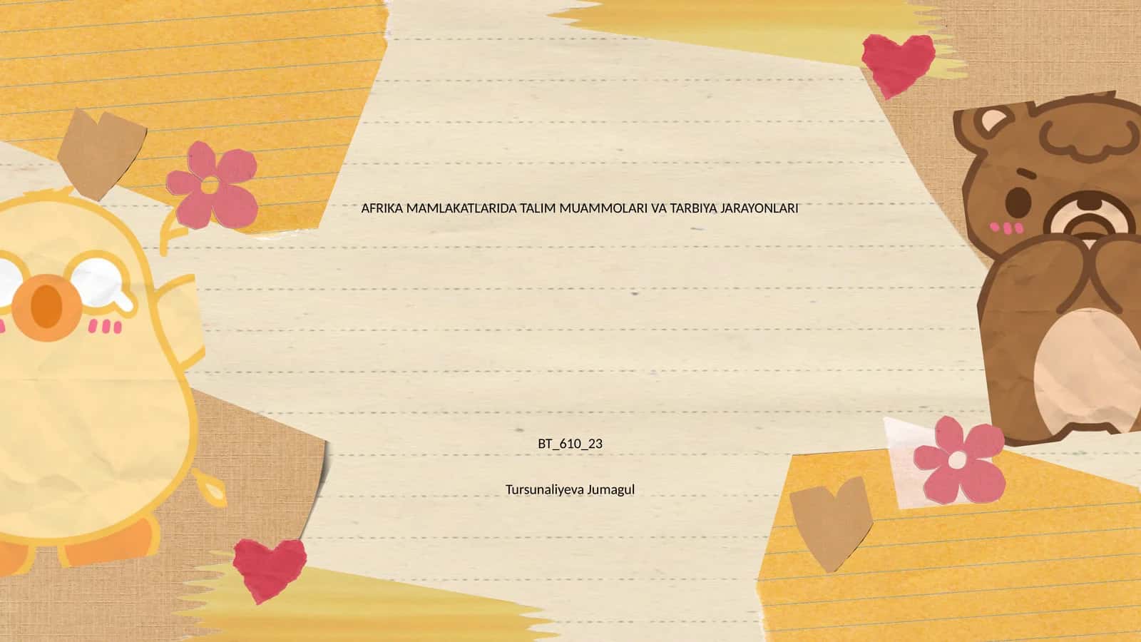 AFRIKA MAMLAKATLARIDA TALIM MUAMMOLARI VA TARBIYA JARAYONLARI 1
