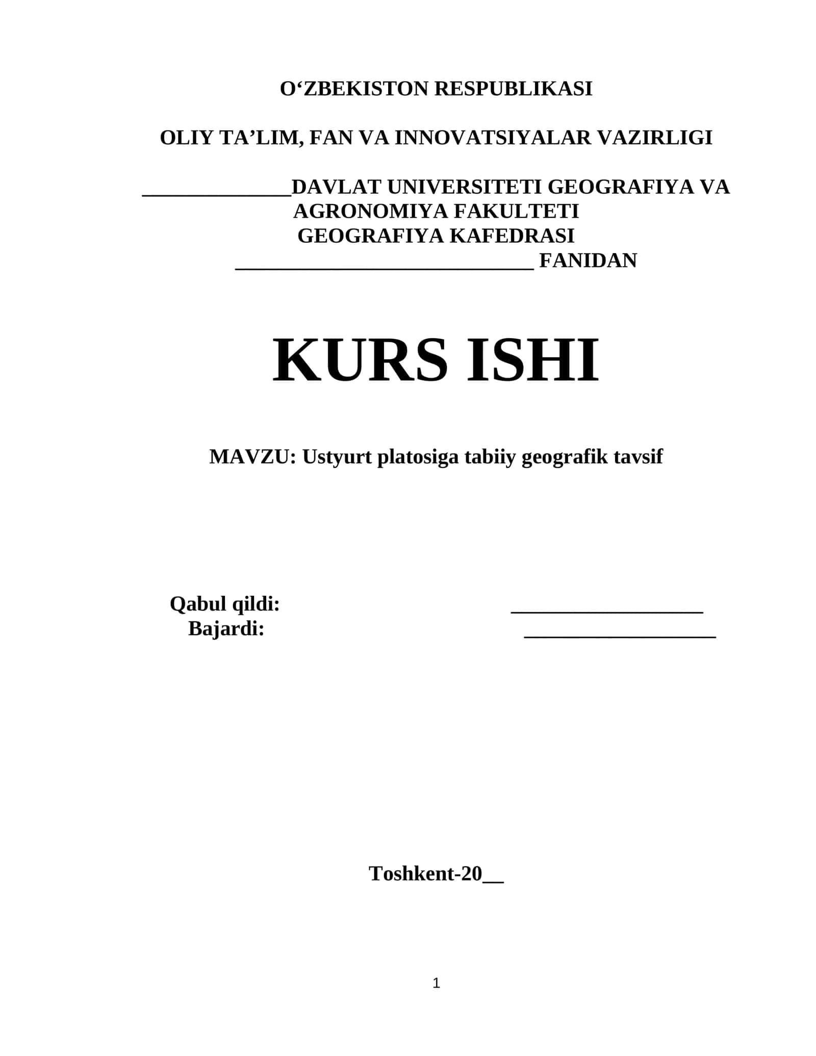 Ustyurt platosiga tabiiy geografik tavsif 1