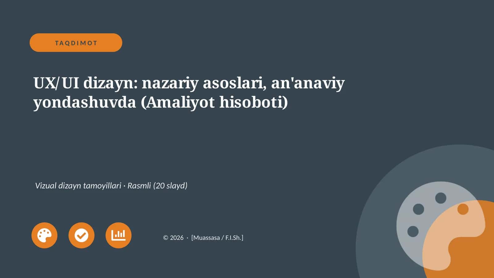 UX/UI dizayn: nazariy asoslari, an'anaviy yondashuvda 1