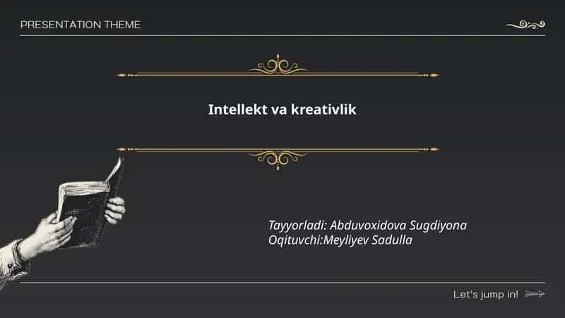 Intellekt va kreativlik 1