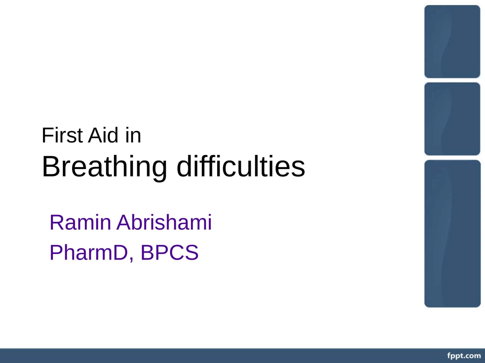 First Aid in Breathing difficulties 1