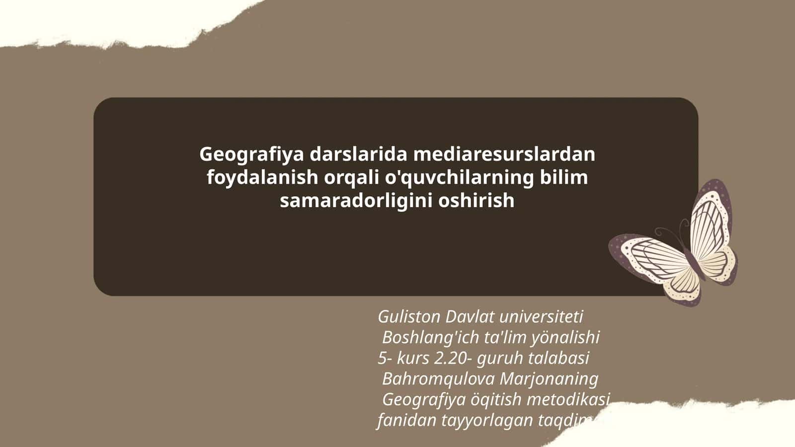 Geografiya öqitish metodikasi 1