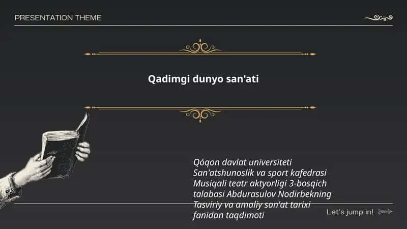 Qadimgi dunyo san'ati 1