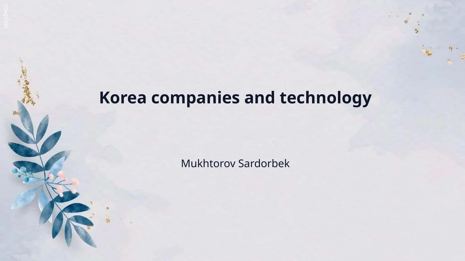 Korea companies and technology 1