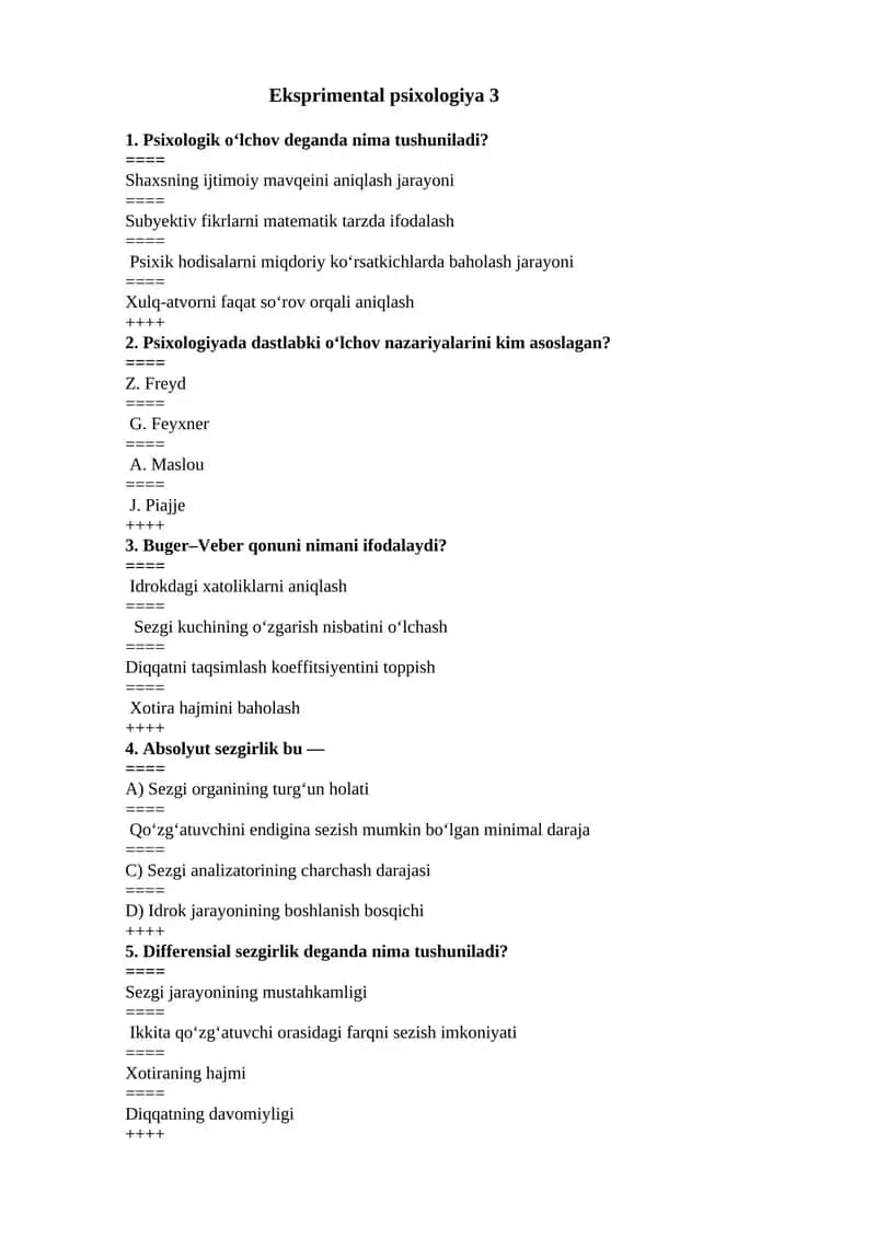 Eksperiment psixologiya 3 1
