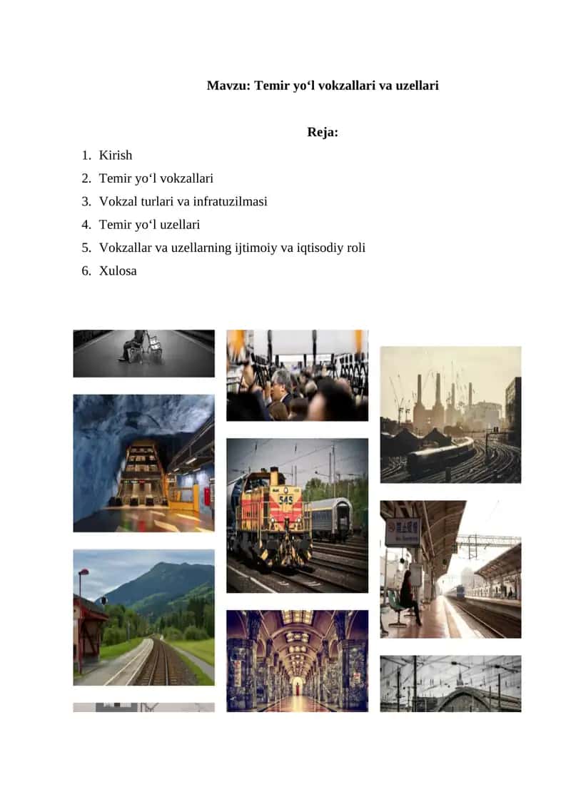 Temir yo‘l vokzallari va uzellari 1