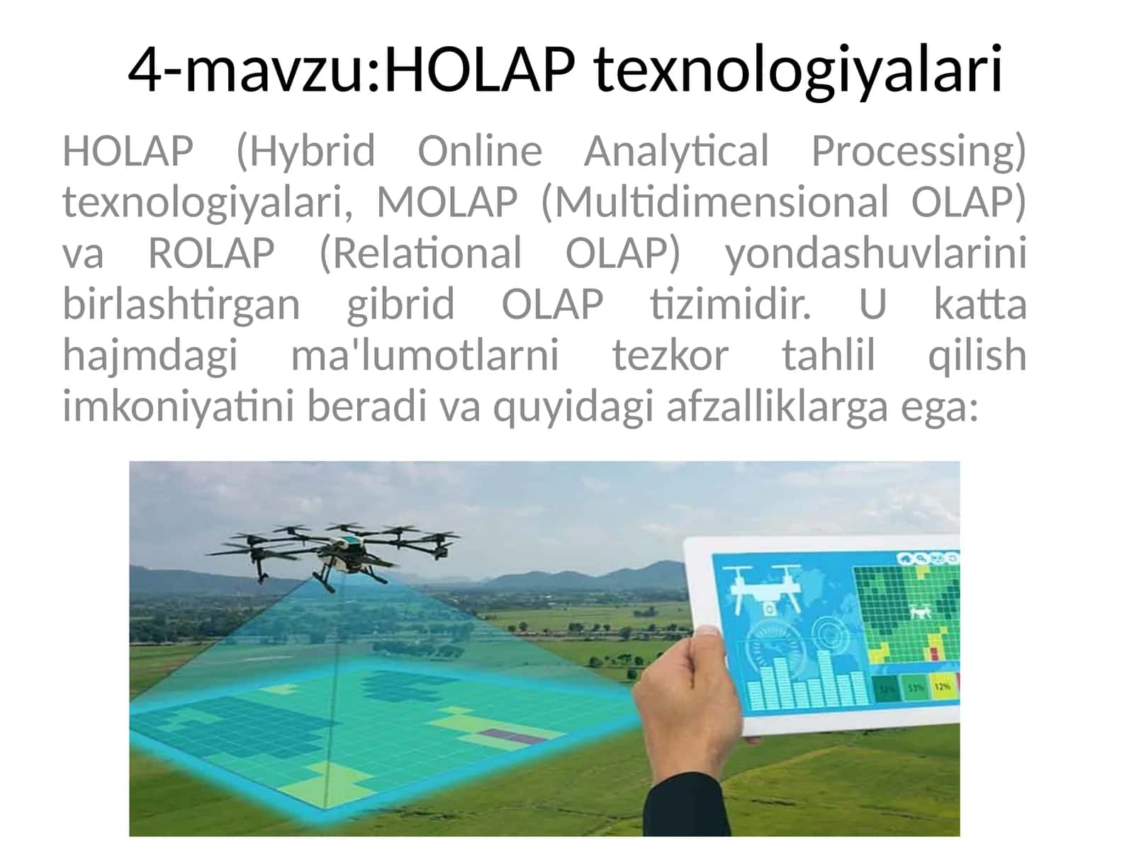 HOLAP texnologiyalari 1