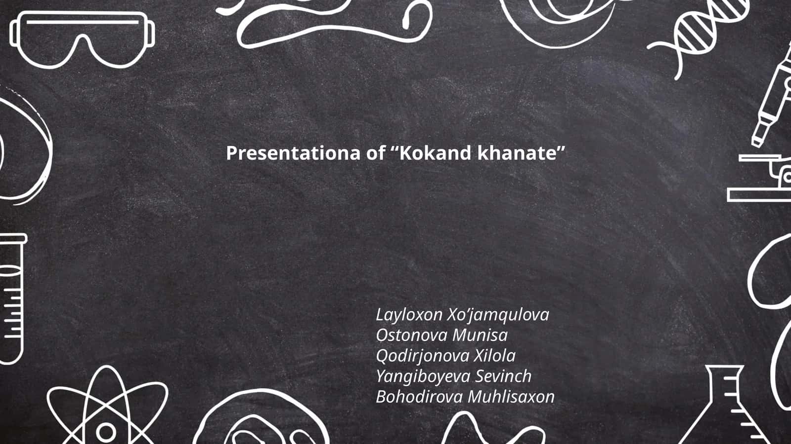 Presentationa of “Kokand khanate” 1