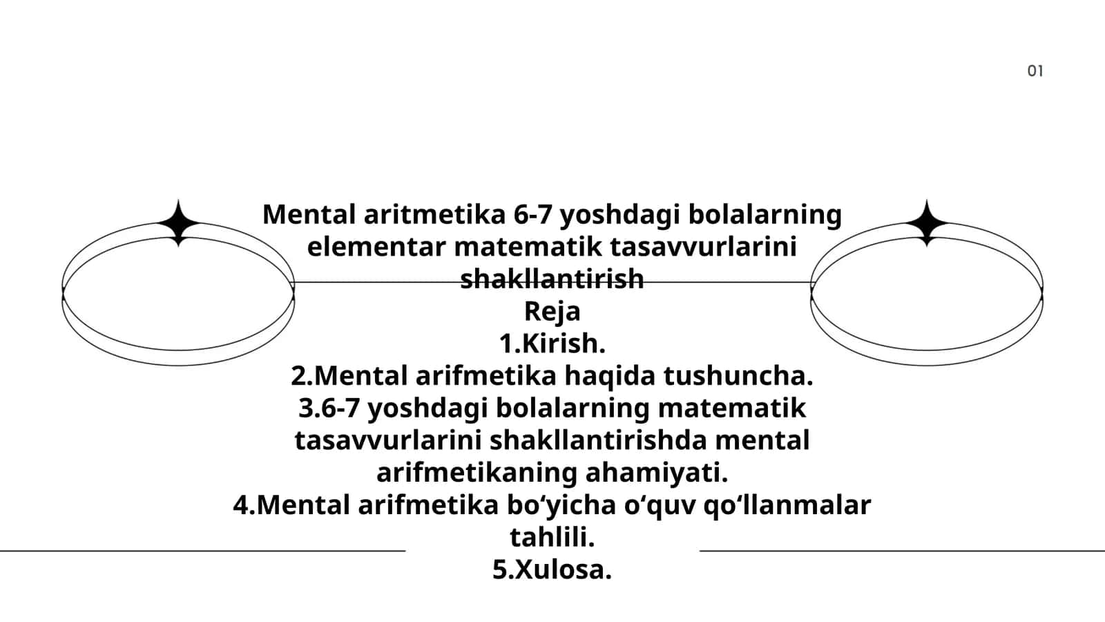 Mental aritmetika 6-7 yoshdagi bolalarning elementar matematik tasavvurlarini shakllantirish 1