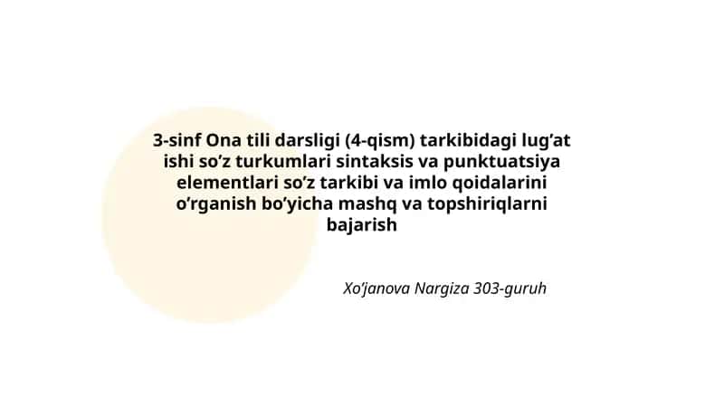 3-sinf Ona tili darsligi (4-qism) 1