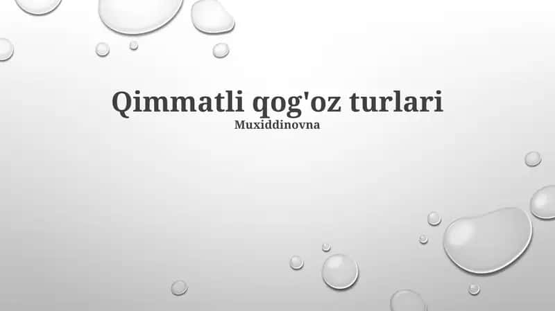 Qarz qimmatli qog'ozlari 1