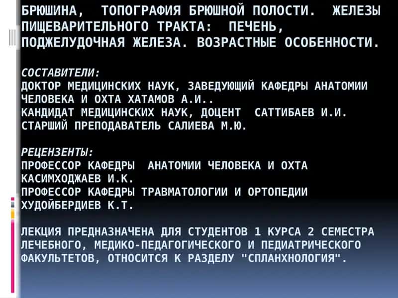 Топография брюшной полости 1