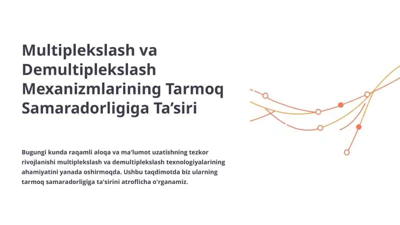 Multiplekslash va Demultiplekslash Mexanizmlari 1