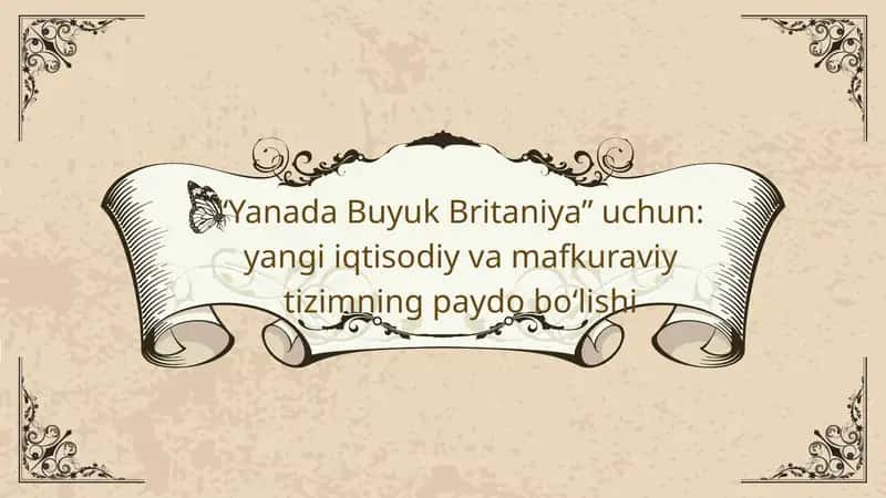 Buyuk Britaniya iqtisodi va mafkuraviy tizimi 1