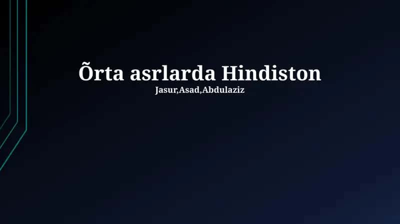 O'rta asrlarda Hindiston: Siyosat, Iqtisodiyot va Jamiyat 1