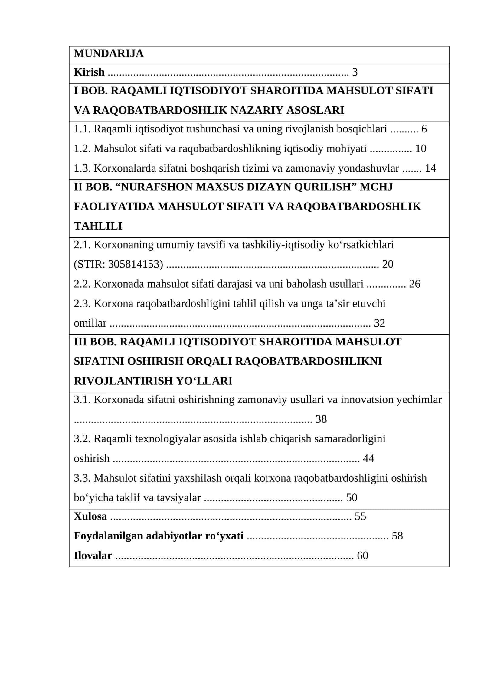 RAQAMLI IQTISODIYOT SHAROITIDA MAHSULOT SIFATI VA RAQOBATBARDOSHLIK NAZARIY ASOSLARI 1