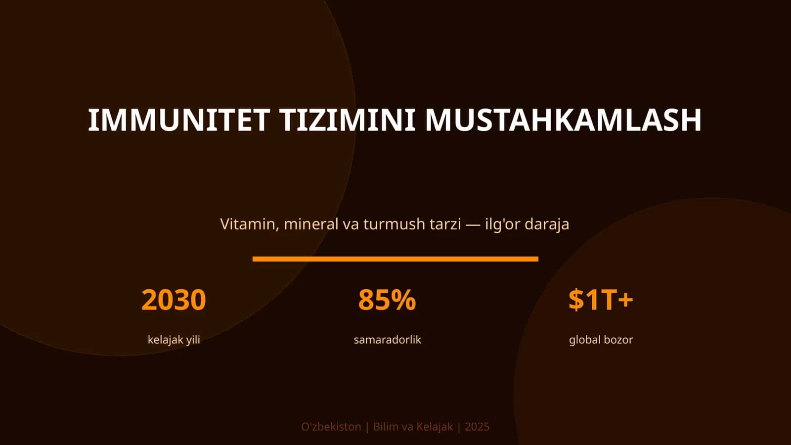 IMMUNITET TIZIMINI MUSTAHKAMLASH 1