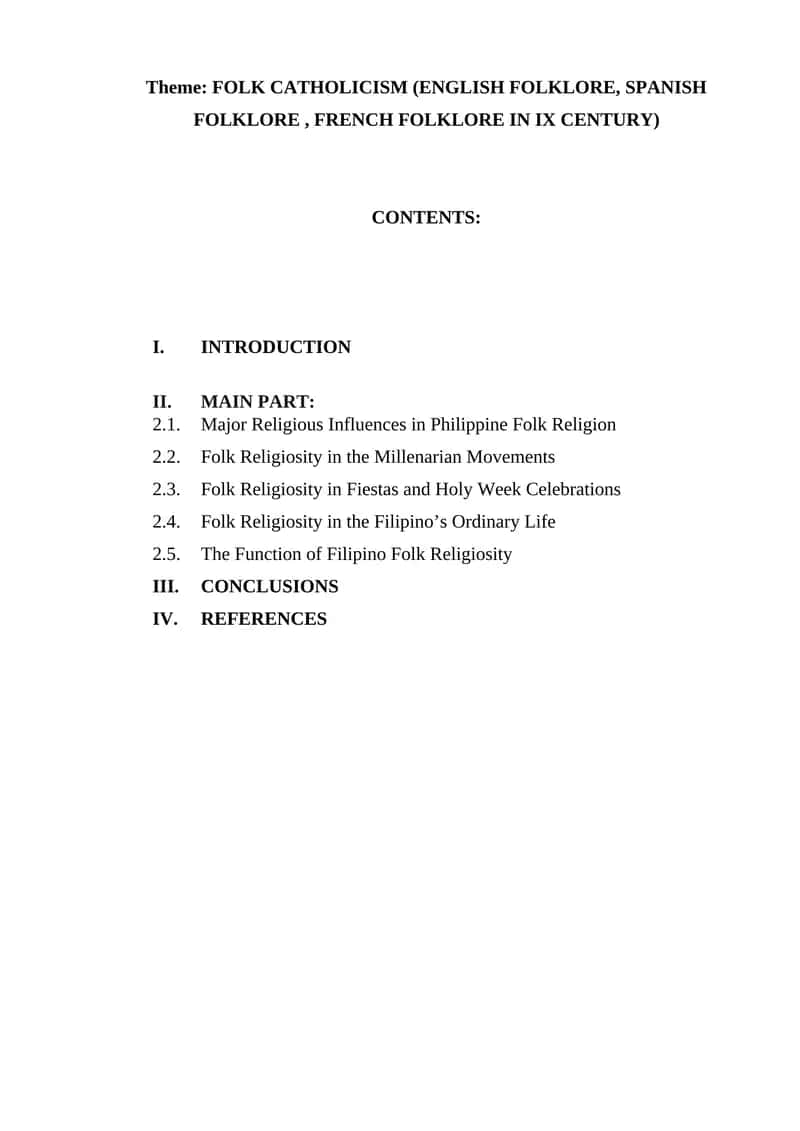 FOLK CATHOLICISM 1