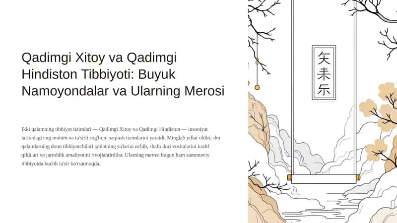 Qadimgi Xitoy va Qadimgi Hindiston Tibbiyoti 1
