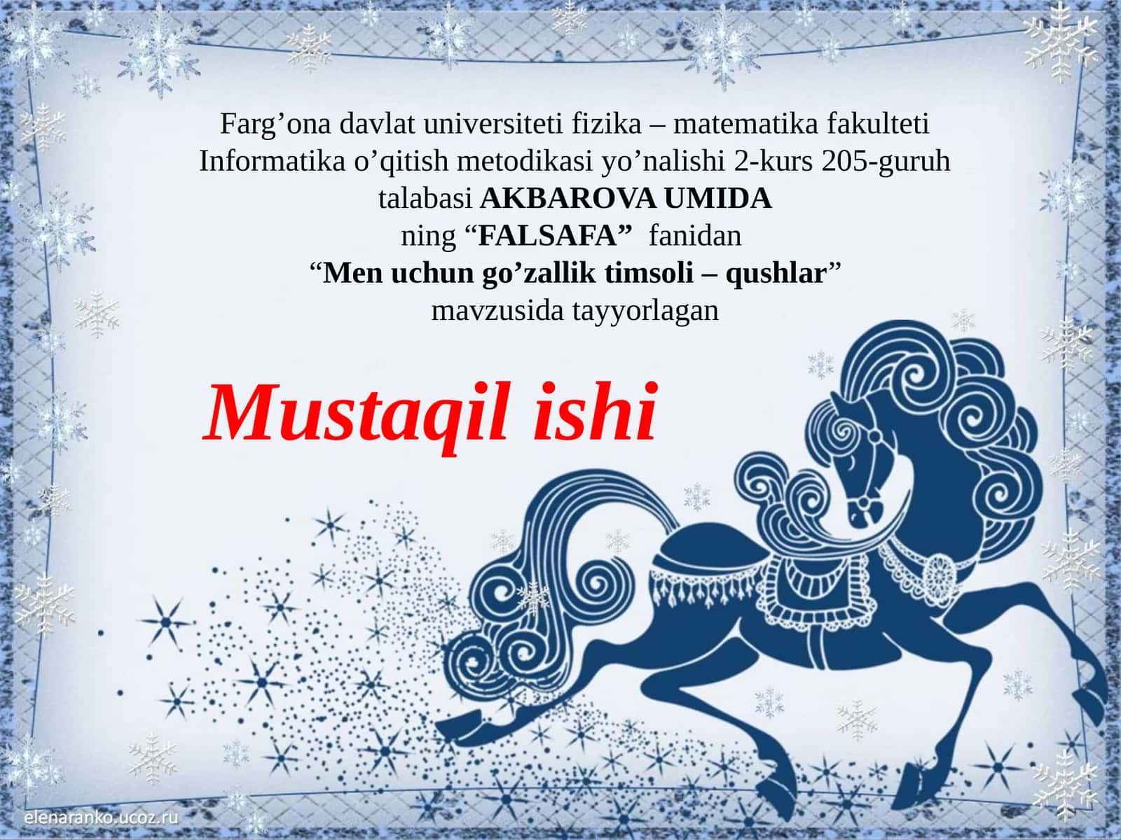 Menuchungi O'zallik Timsoli 1