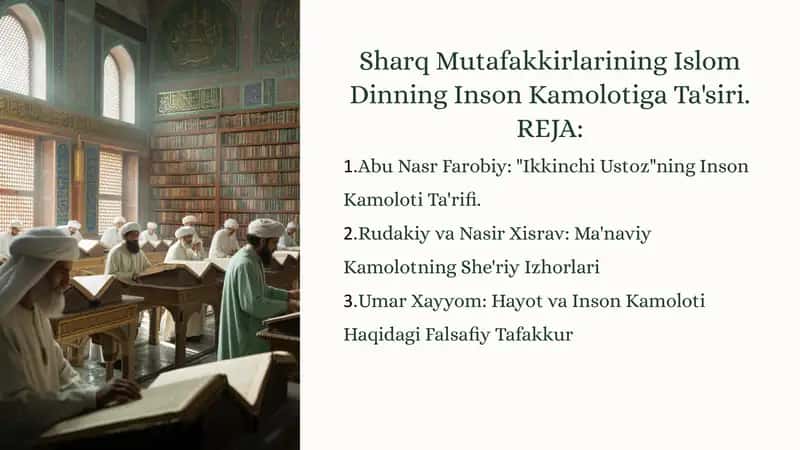 Sharq Mutafakkirlarining Islom Dinning Inson Kamolotiga Ta'siri 1
