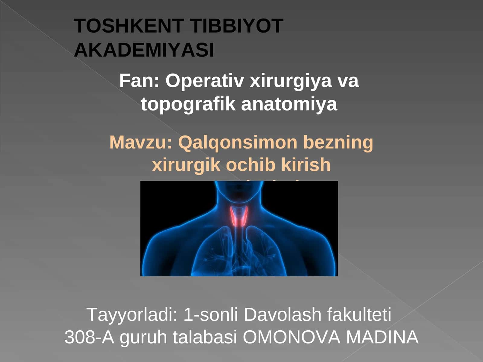 Operativ xirurgiya va topografik anatomiya 1