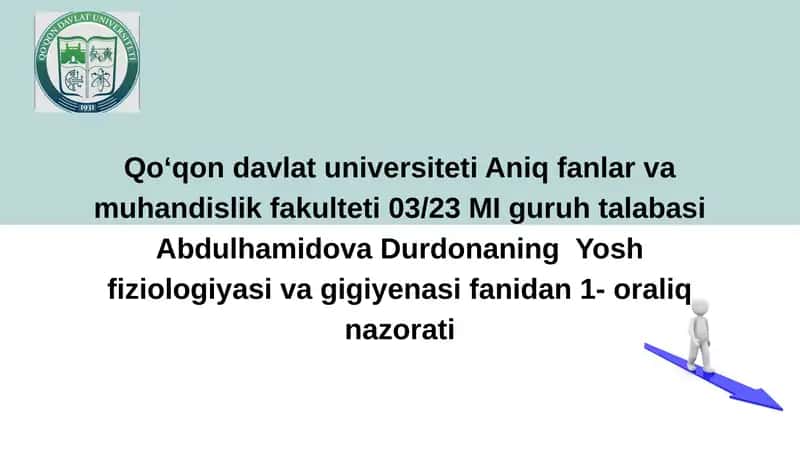 Yosh fiziologiyasi va gigiyenasi 1