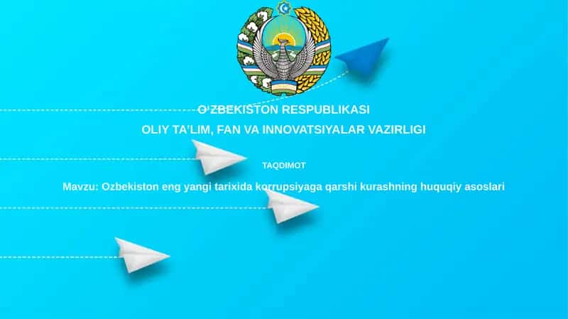 Ozbekiston eng yaxshi tarixida korrupsiyaga qarshi kurashning huquqiy asoslari 1
