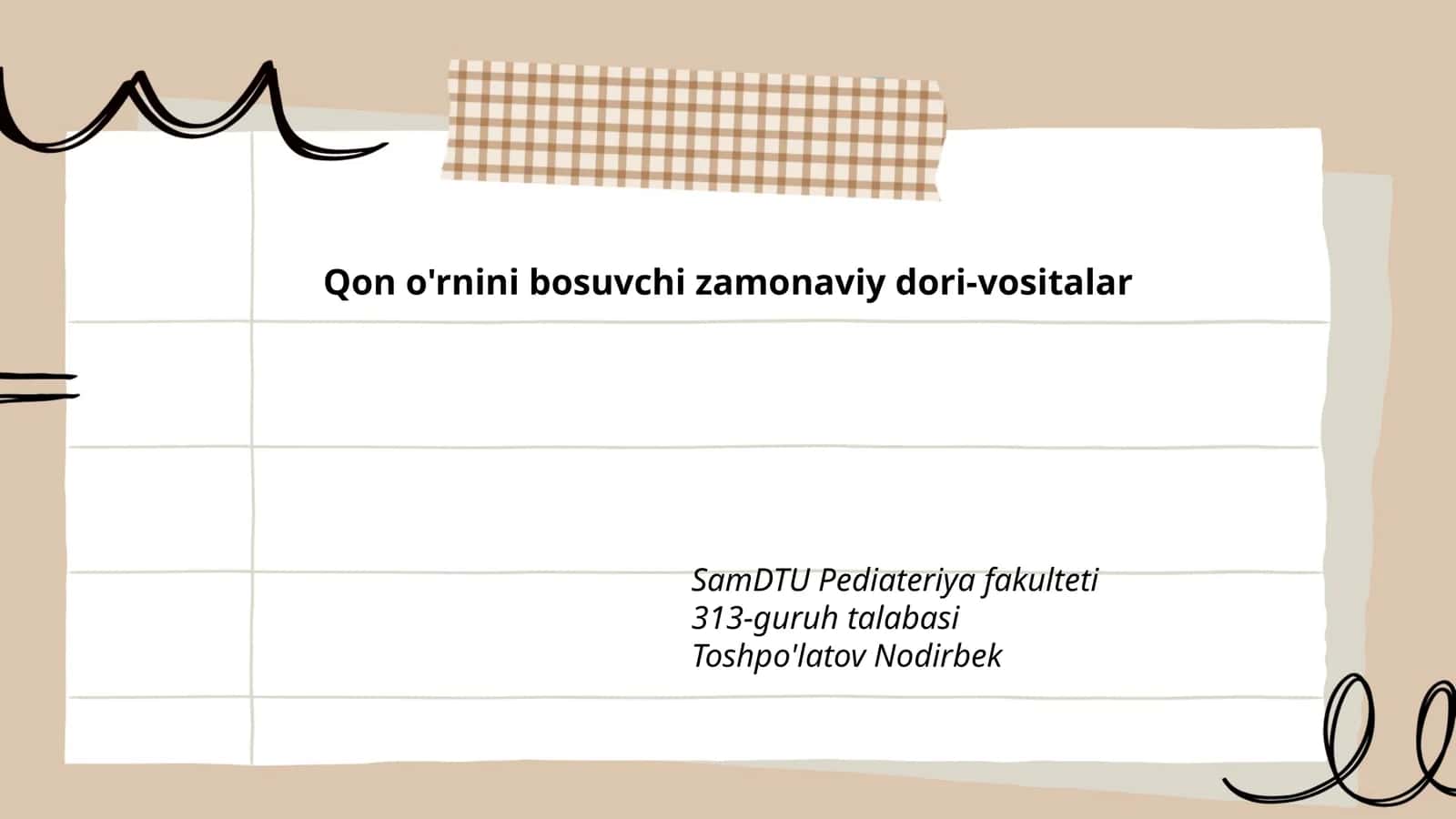 Qon o'rnini bosuvchi zamonaviy dori-vositalar 1