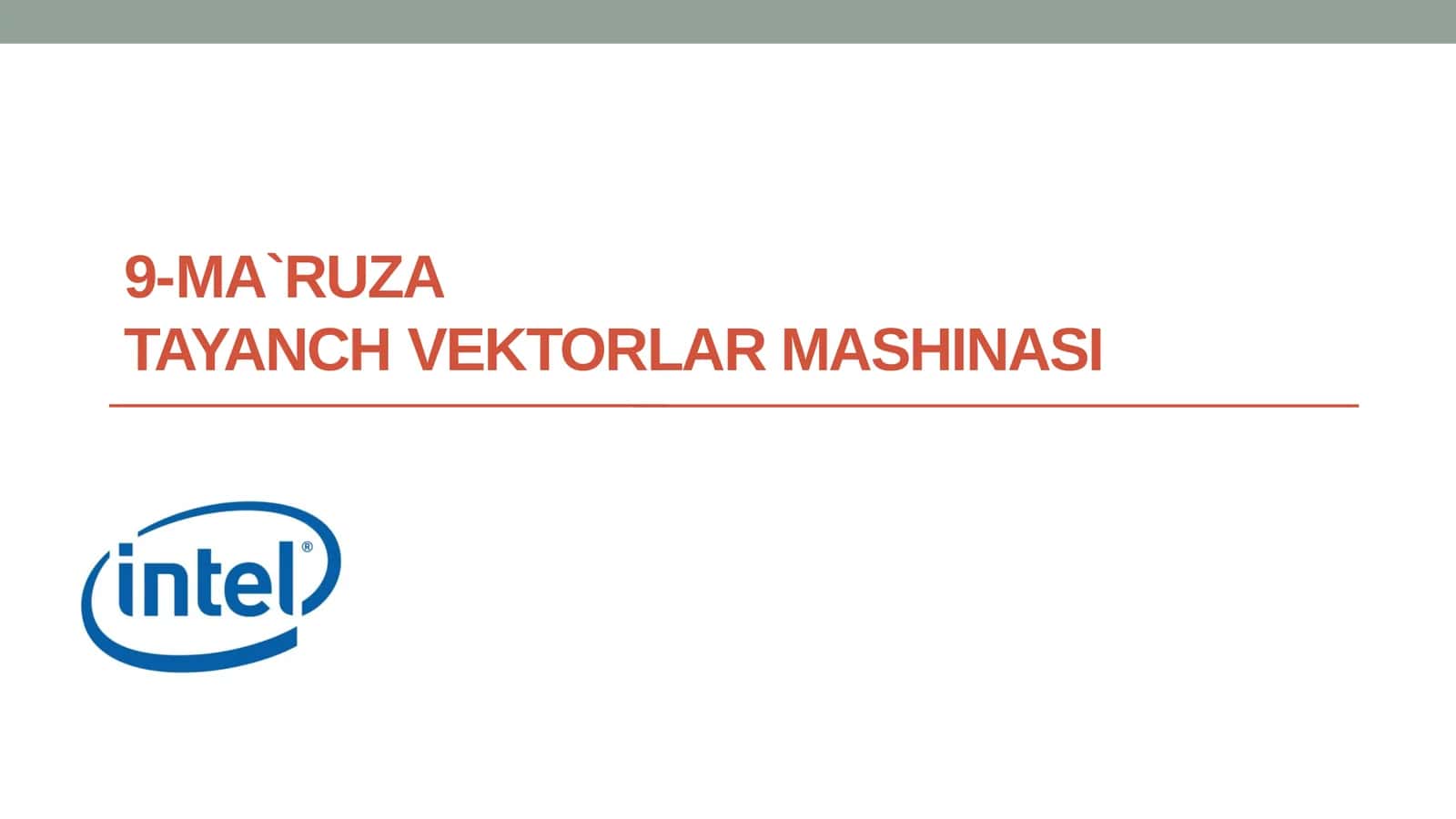 Tayanch vektorlar mashinasi 1