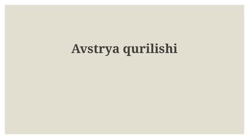 Avstriya qurilish sanoati 1