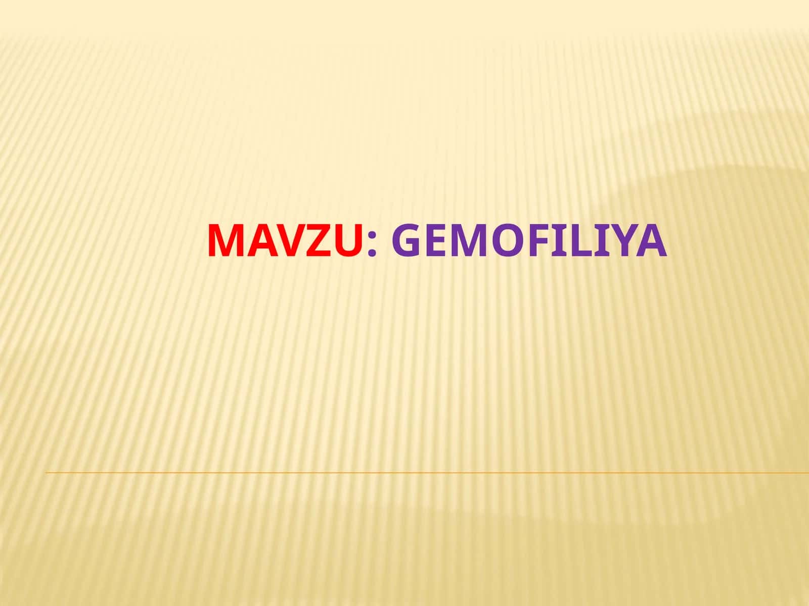 Gemofiliya 1