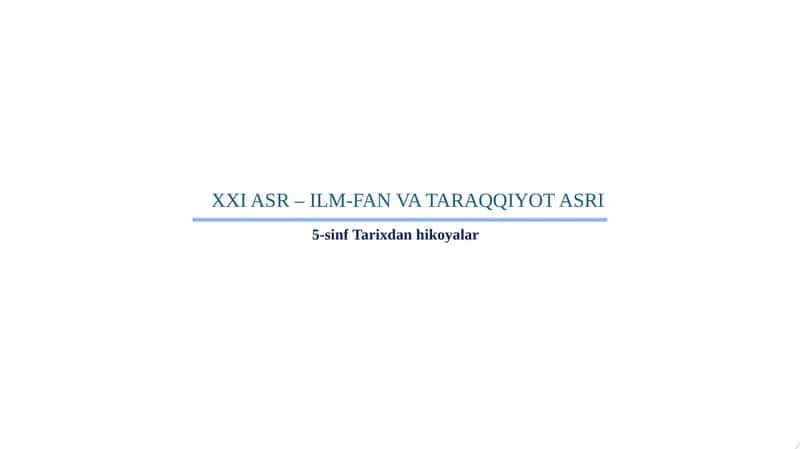 5-sinf Tarixdan hikoyalar 1