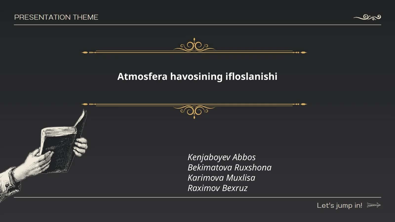 Atmosfera havosining ifloslanishi 1