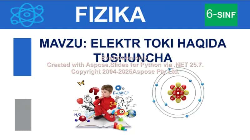 Elektr toki haqida tushuncha 1