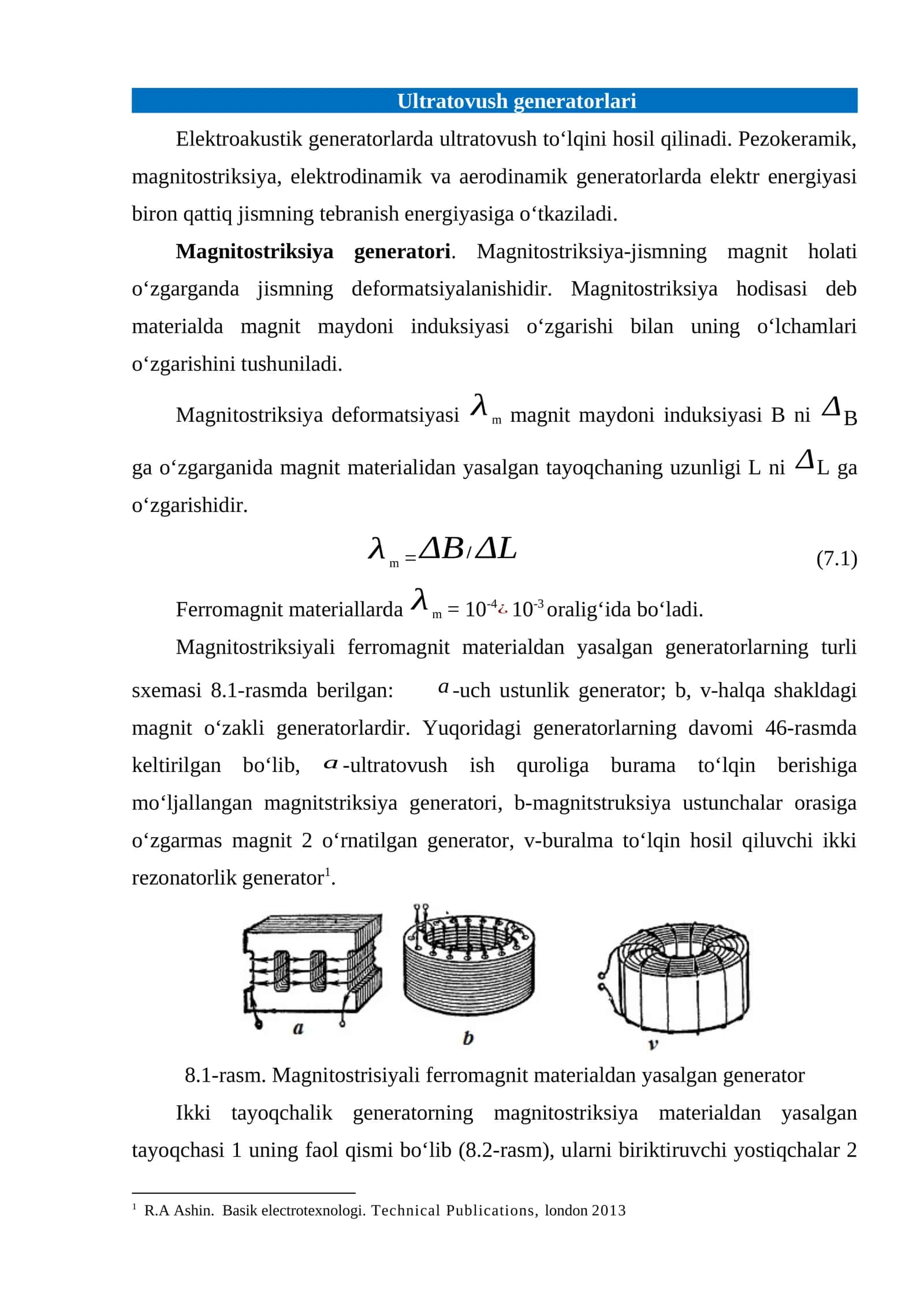 Ultratovush generatorlari 1