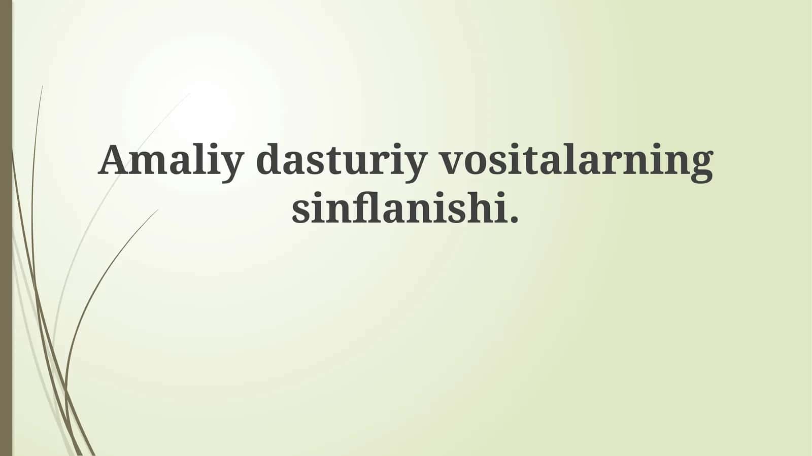 Grafik va Multimedia vositalari 1