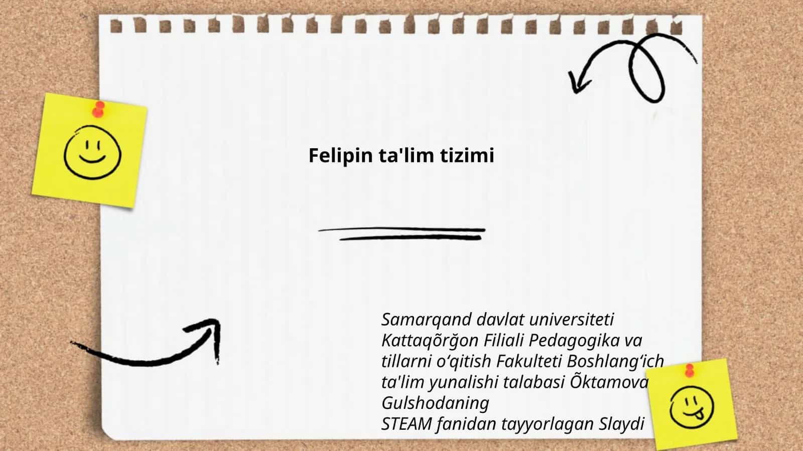 Felipin ta'lim tizimi 1