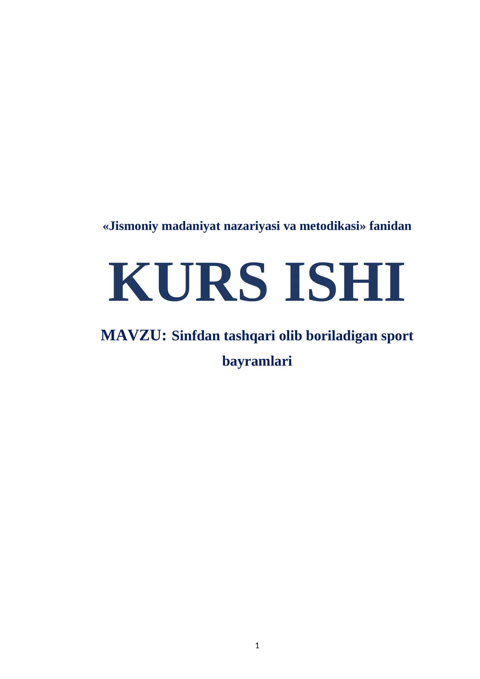 Sinfdan tashqari olib boriladigan sport bayramlari 1