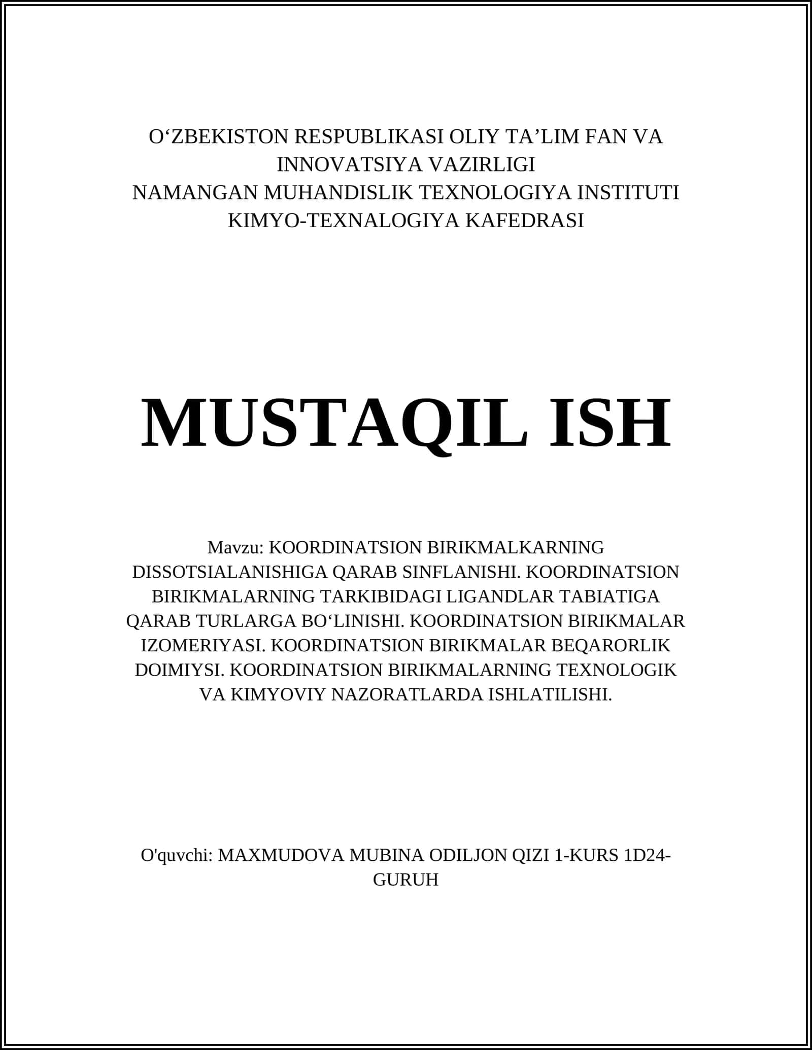 NAMANGAN MUHANDISLIK TEXNOLOGIYA INSTITUTI 1