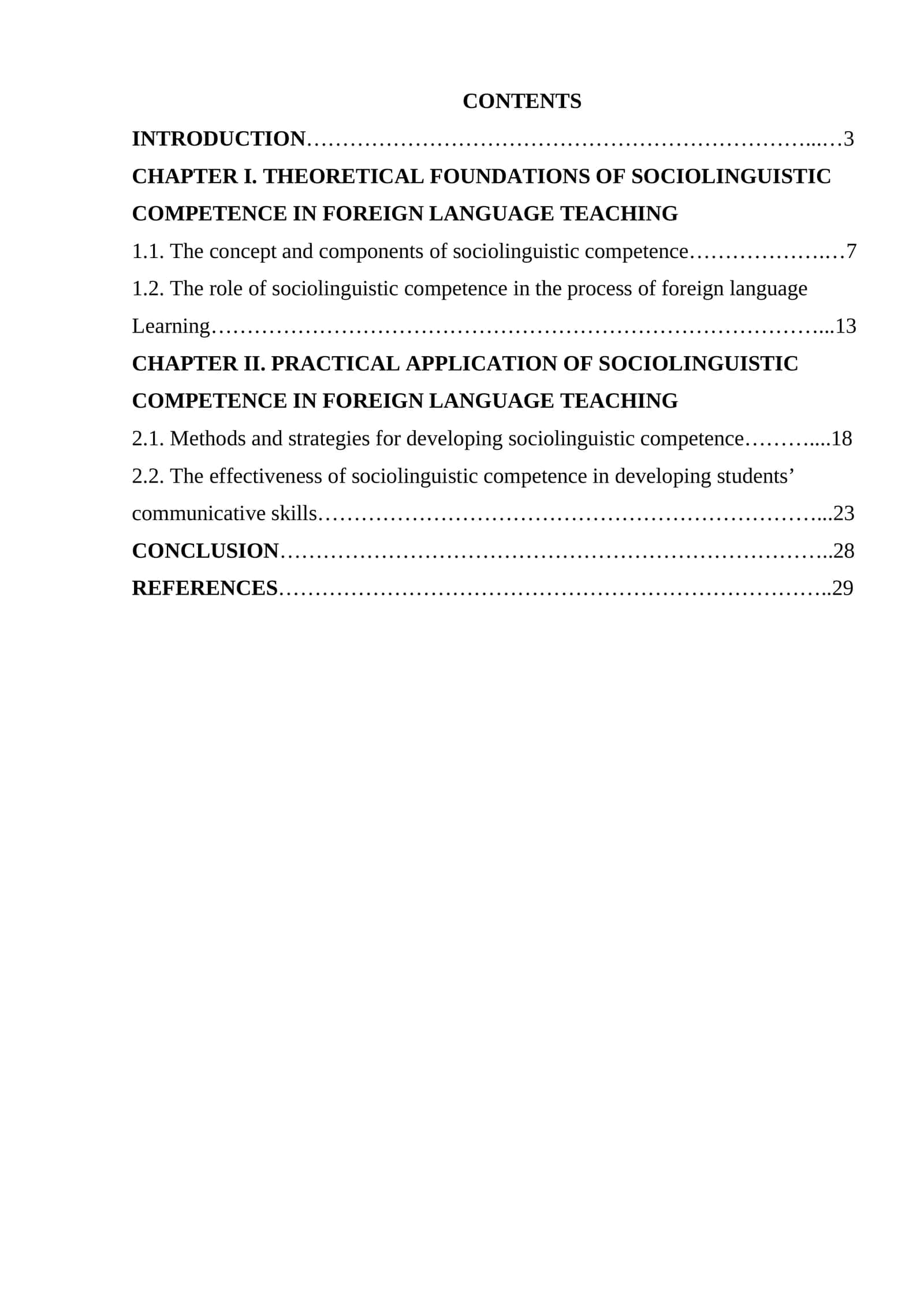 Sociolinguistic competence in foreign language teaching 1